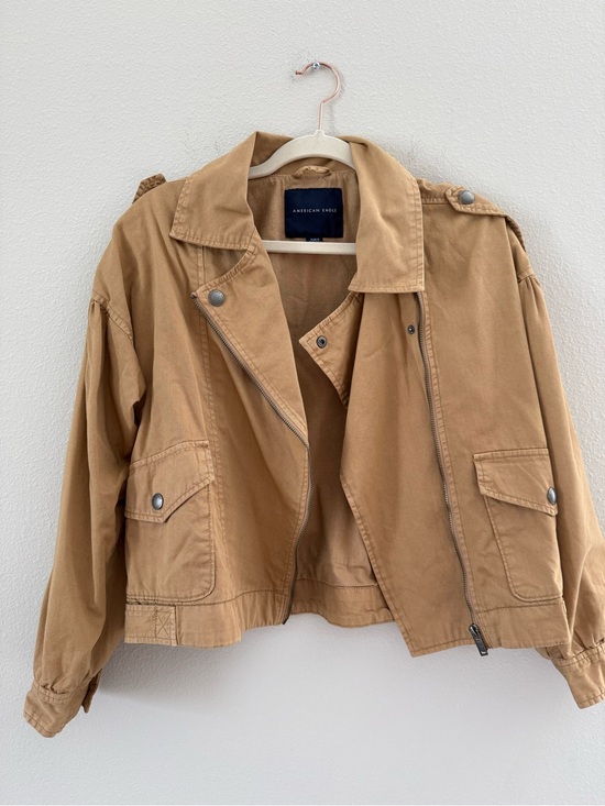 American Eagle Outfitters Jackets & Blazers - American Eagle Cropped Utility Jacket - Camel Chestnut Color Medium